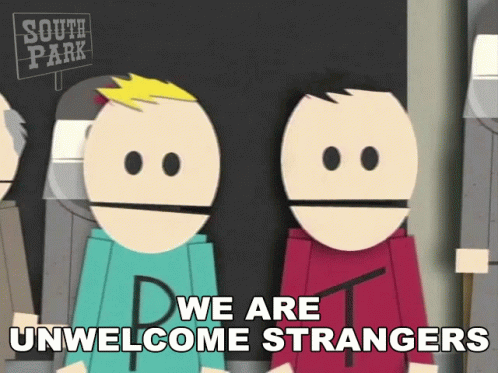 We Are Unwelcome Strangers Phillip GIF - We Are Unwelcome Strangers Phillip Terrance GIFs