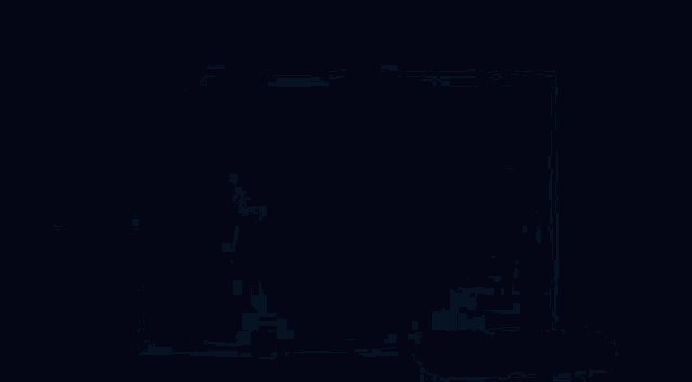 a blurred image of a crescent moon with a square in the background