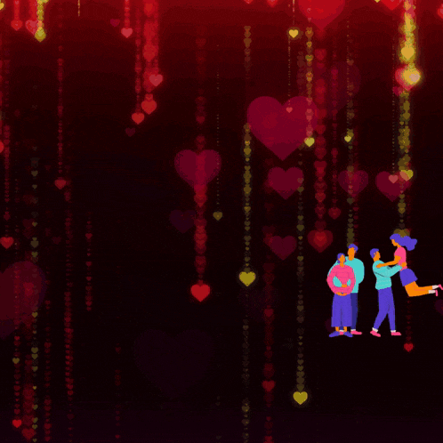 a man in a blue shirt stands in front of a heart with kandy written above it