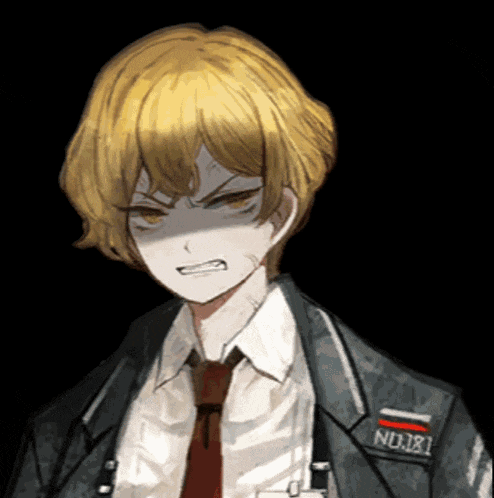 a man in a suit and tie has a patch on his chest that says nutri