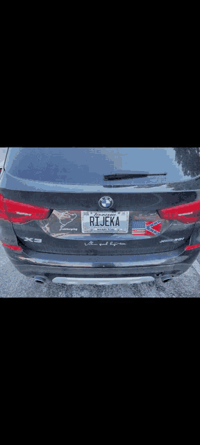 a bmw with a license plate that says rijeka