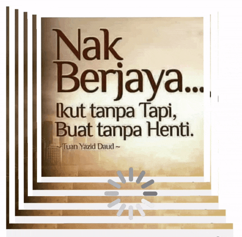 a poster that says " nak berjaya " on it