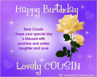 Happy Birthday Cousin Bday GIF - Happy Birthday Cousin Bday Happy Lovely GIFs