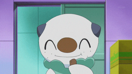 a cartoon character is smiling and holding something in his mouth