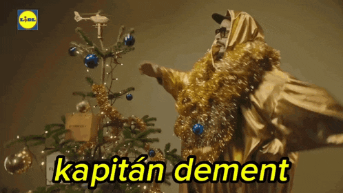 a christmas tree with a lidl logo on the bottom right