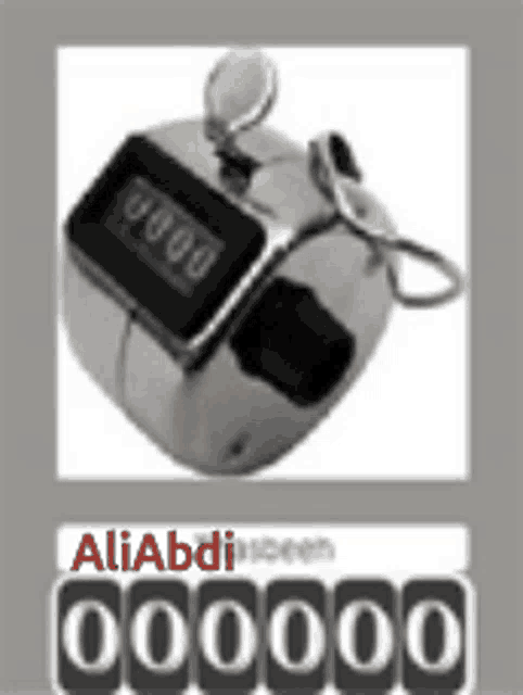 a close up of a hand tally counter with the number 0000 on it