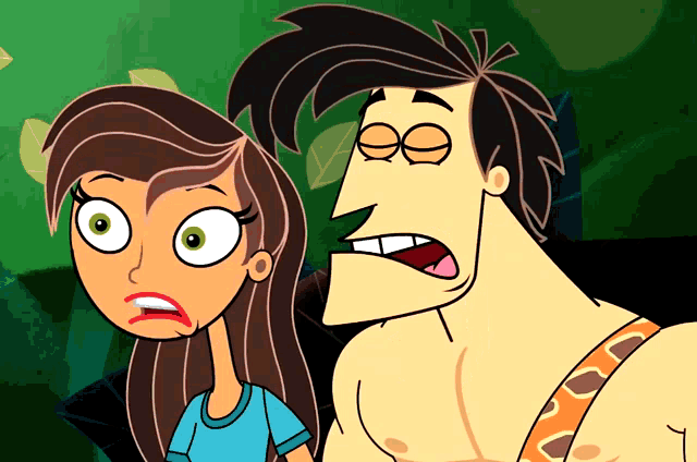 a man and a woman are standing next to each other