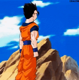 a pixelated image of a dragon ball z character