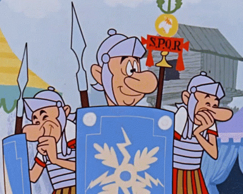 Romans Laughing GIF - Romans Laughing Asterix The Gaul GIFs