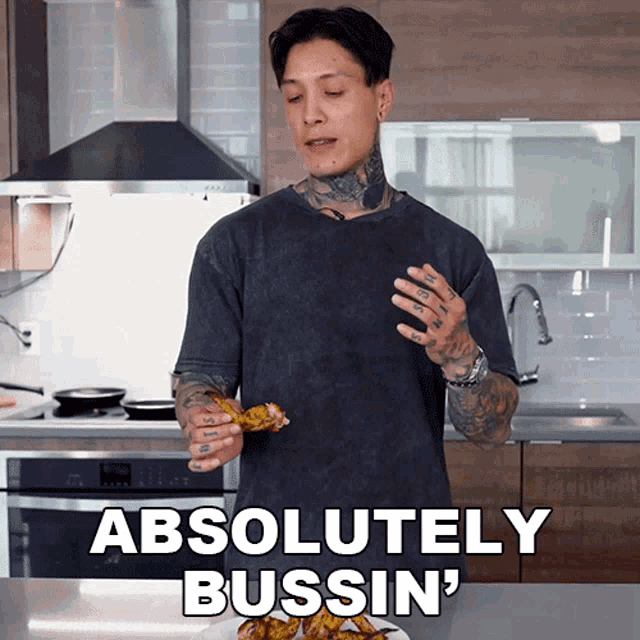 Absolutely Bussin Chris Heria GIF - Absolutely Bussin Chris Heria Very Delicious GIFs