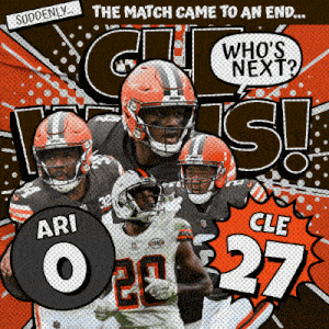 Cleveland Browns (27) Vs. Arizona Cardinals (0) Post Game GIF - Nfl National Football League Football League GIFs