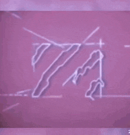 a yellow m on a purple background with a purple background .