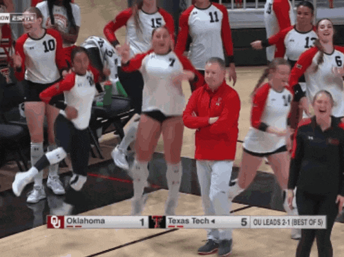 a volleyball game is being played in oklahoma