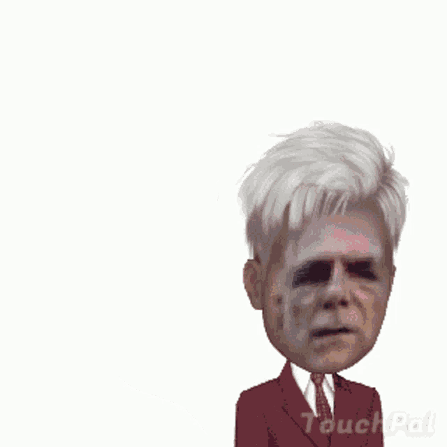 a cartoon of a man in a suit and tie says " you 're welcome "