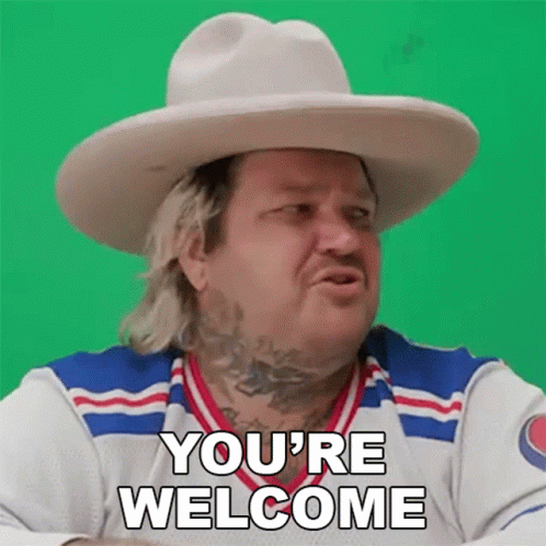 Youre Welcome Matty Matheson GIF - Youre Welcome Matty Matheson Arbys Beefn Cheddars Gone Wild West GIFs