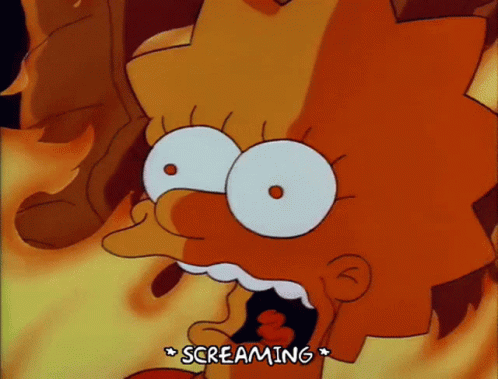 Screaming Lisa GIF - Screaming Lisa Simpson GIFs