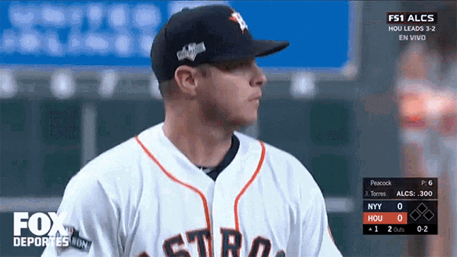 a baseball player for the astros is on the fox deportes network