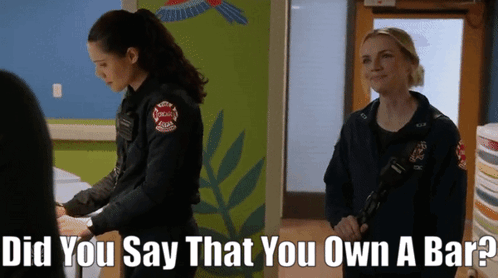 Chicago Fire Violet Mikami GIF - Chicago Fire Violet Mikami Did You Say That You Own A Bar GIFs