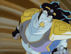 a close up of a cartoon character 's face with the letter e on his chest