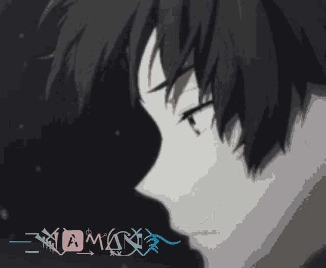 a close up of a person 's face with a watermark that says ' a ' on it