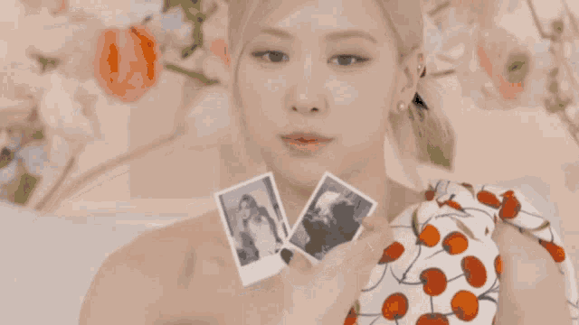 a woman in a bathtub with the words this is my first time to see a physical album