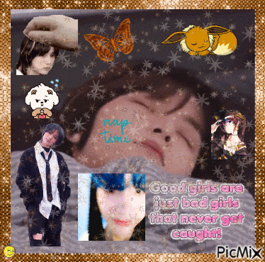 a collage of pictures with the words good girls are just bad girls that never get caught on the bottom