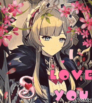 a picture of a girl with the words " i love you " on the bottom