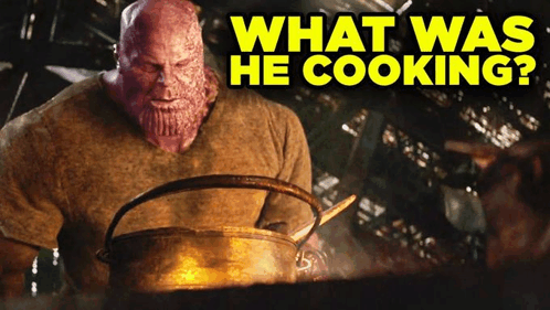Cooking Thanos GIF - Cooking Thanos Whatwashecooking GIFs