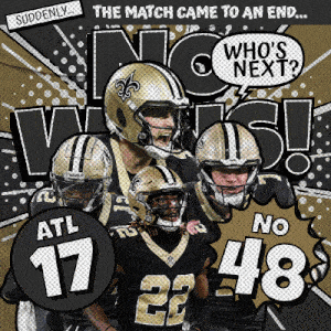 New Orleans Saints (48) Vs. Atlanta Falcons (17) Post Game GIF - Nfl National Football League Football League GIFs