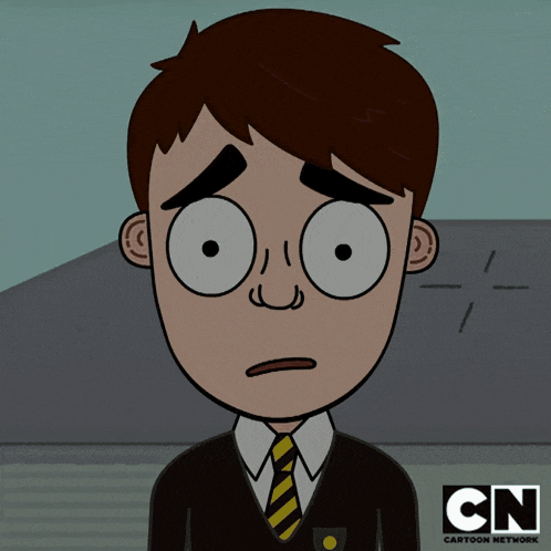 a cartoon character from cn shows a sad face