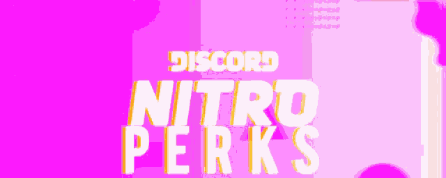a purple background with the words " discord nitro perks " on it