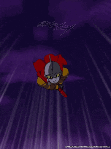 a cartoon of a superhero shooting a light beam