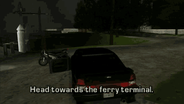 a video game screen shows a car with a license plate that says lc 9467