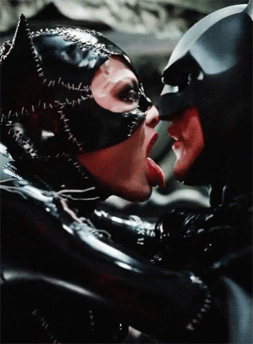 Batman Catwomen GIF - Batman Catwomen Lick GIFs