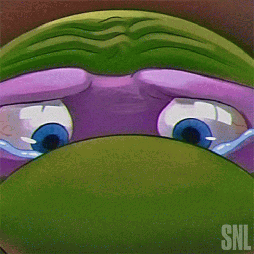 Crying Donatello GIF - Crying Donatello Saturday Night Live GIFs