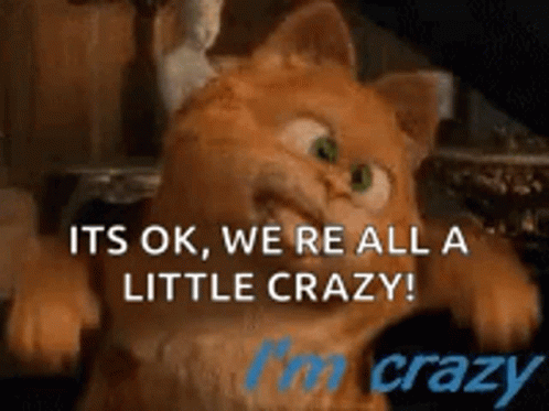 Crazy Garfield GIF - Crazy Garfield Faces GIFs