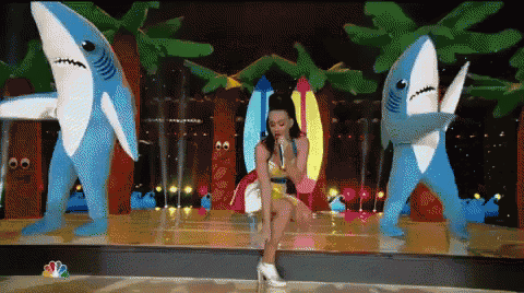Sharks Are The Mvps GIF - Sharks Katy Perry Concert GIFs