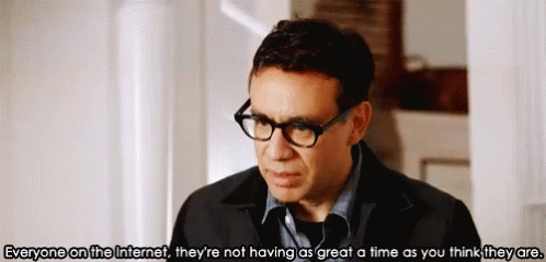 When Friends Obsess Over Social Media GIF - Internet Fred Armisen Not As Great GIFs