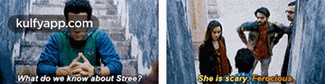 a man and a woman are talking to each other and the man is asking what do we know about stree ..