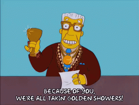 Golden Showers The Simpsons GIF - The Simpsons Anchorman Golden Showers GIFs