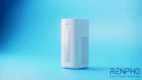 a renpho air purifier with a blue background