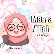 a cartoon drawing of a girl wearing a hijab and glasses