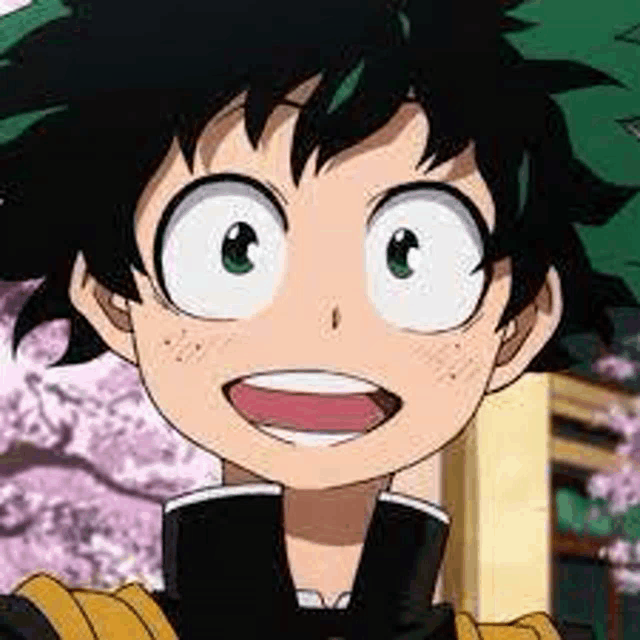 a close up of a person 's face with green hair and a smile on their face .