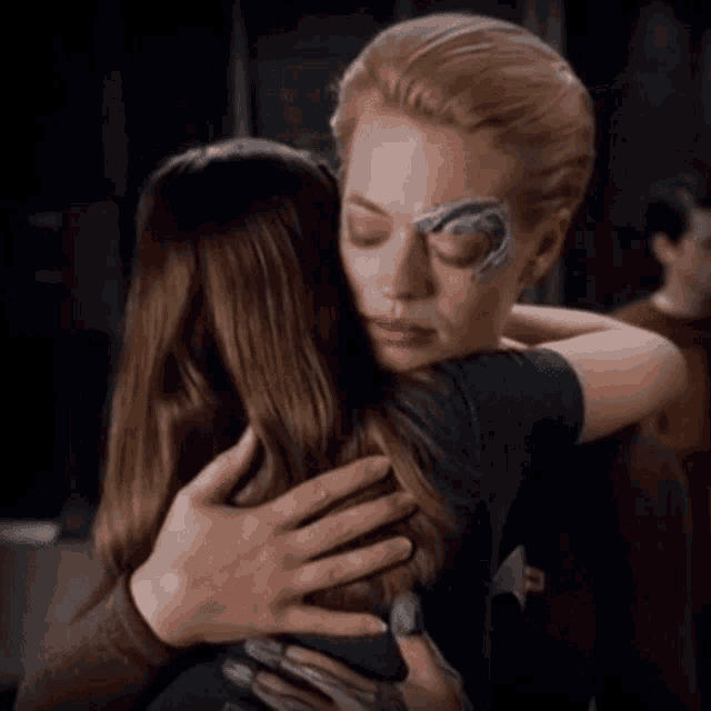 Star Trek Hug GIF - Star Trek Hug Voyager GIFs
