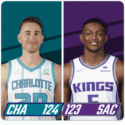 two basketball players from charlotte and the kings
