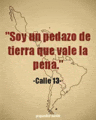 a picture of a map with a quote in spanish