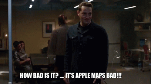 How Bad Is It Apple Maps Bad GIF - How Bad Is It Apple Maps Bad Nods GIFs