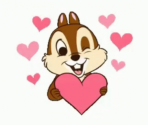 Wink Squirrel GIF - Wink Squirrel Hearts GIFs