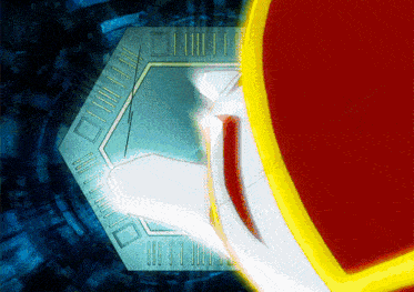 a cartoon drawing of a person 's face with a blue and yellow background