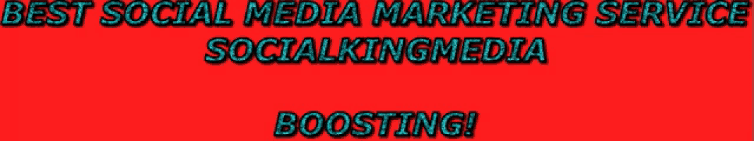 a red background with the words best social media marketing service